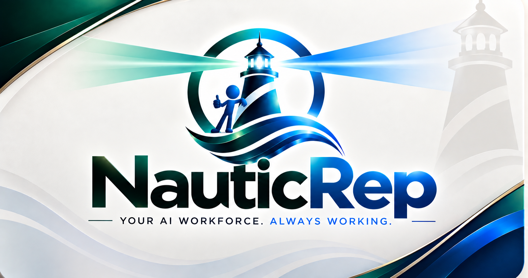 NauticRep lighthouse brand identity